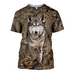 HELIKON T-shirt, WOODLAND, bawełna, koszulka